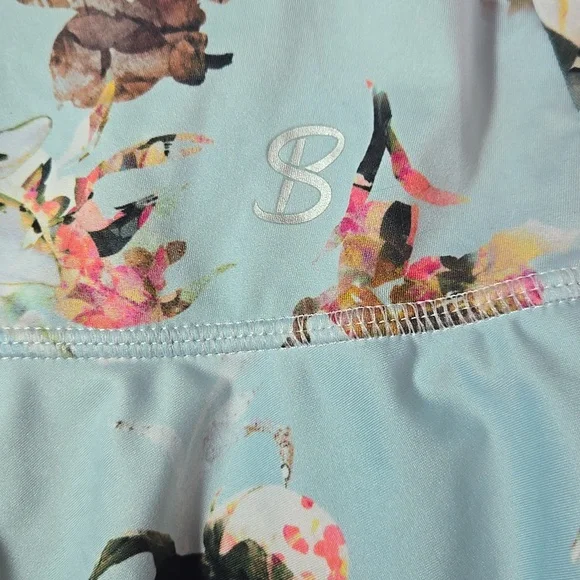 B Sofibella Floral Print Women's Pickleball Tennis Golf Medium Skort - Picture 2 of 7